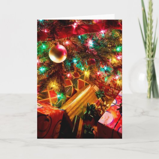 kerstdromen feestdagen kaart (Voorkant)