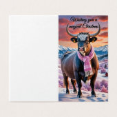 Kerstdromen in een grillig wonderland kaart (Buitenkant ongevouwen)