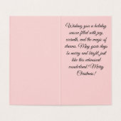 Kerstdromen in een grillig wonderland kaart (Binnenkant ongevouwen)