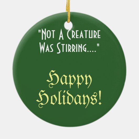 kerstdromen keramisch ornament (Achterkant)