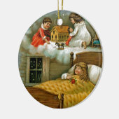 kerstdromen keramisch ornament (Links)