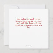 Kerstdromen nostalgische vakantie Kaart (Achterkant)