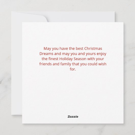 Kerstdromen nostalgische vakantie Kaart (Achterkant)