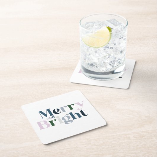 Kerstdroog en helder lettertype kartonnen onderzetters (Insitu)