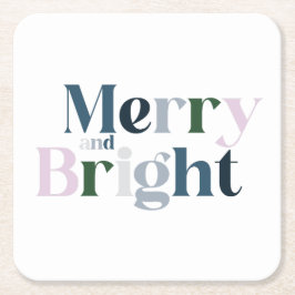 Kerstdroog en helder lettertype kartonnen onderzetters