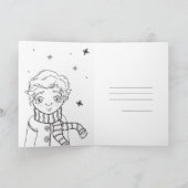 Kerstdroom - Kerstelfje Kaart (Binnen)