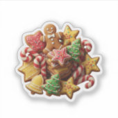 Kerstdroom Koek Mix Kerst Lekkernij  Sticker (Voorkant)