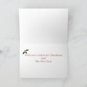 Kerstdroom zwarte labrador feestdagen kaart (Binnen)