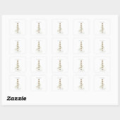 Kerstdroomboom cadeau stickers (Vel)