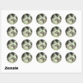 Kerstdroomsticker Ronde Sticker (Vel)