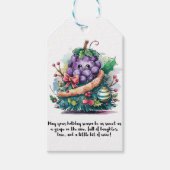 kerstdruif cadeaulabel (Voorkant)