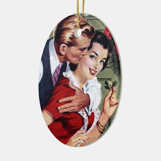  kerstdruk van 1940 keramisch ornament (Links)