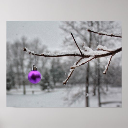 Kerstdruk voor kankerbewustzijn poster (Voorkant)