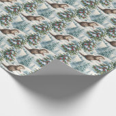 Kerstdrukpapier met Otter in Bos Cadeaupapier (Hoek)