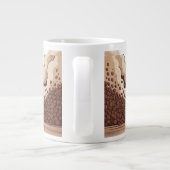 Kerstdrukte Brandstof Grote Koffiekop (Achterkant)
