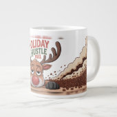 Kerstdrukte Brandstof Grote Koffiekop (Voorkant rechts)