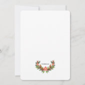 Kerstdrukwerk met foto en krans kaart (Achterkant)