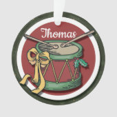 Kerstdrum met Jouw naam Ornament (voorkant)