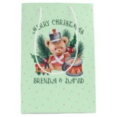 kerstdrummer medium cadeauzakje (Voorkant)