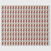 kerstdrumpapier voor rendieren cadeaupapier (Vlak)