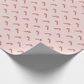 kerstdruppelroze, schattig snoeprietpatroon cadeaupapier (Hoek)