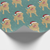 KerstDudley Labrador Cadeaupapier (Hoek)