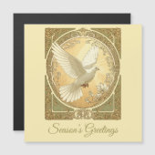 Kerstduif Art Nouveau esthetisch ontwerp (Voorkant / Achterkant)