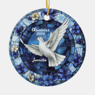 Kerstduif gepersonaliseerd Ornament