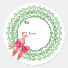 Kerstduif Sticker