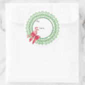 Kerstduif Sticker (Tas)