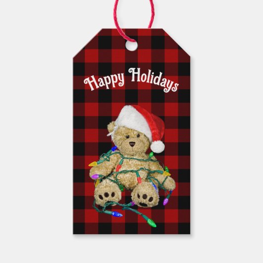 Kerstduitenbier in licht cadeaulabel (Voorkant)