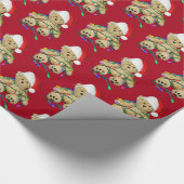 Kerstduitenbier in licht cadeaupapier (Hoek)