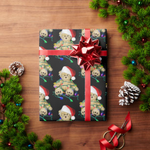 Kerstduitenbier in licht cadeaupapier