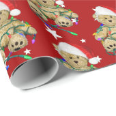 Kerstduitenbier in licht cadeaupapier (Rol Hoek)