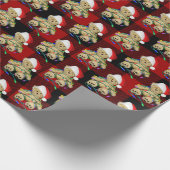 Kerstduitenbier in licht cadeaupapier (Hoek)