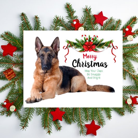 KerstDuits Wenskaart Shepherd Feestdagenkaart