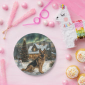 KerstDuitse Shepherd Dog Papieren Bordje (Feest)