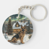 KerstDuitse Shepherd Dog Sleutelhanger (Achterkant)