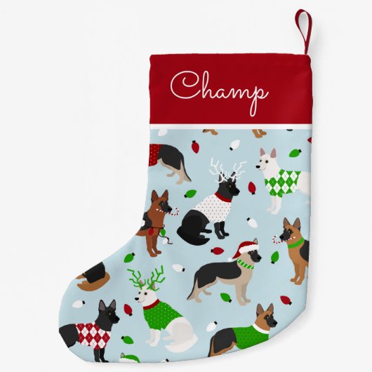 KerstDuitse Shepherd - Douanenaam Kleine Kerstsok (Achterkant)