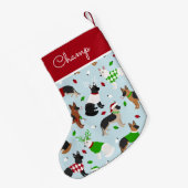 KerstDuitse Shepherd - Douanenaam Kleine Kerstsok (Achterkant (Hangend))