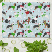 KerstDuitse Shepherd Kitchen Towel Theedoek (Gevouwen)