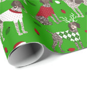 KerstDuitse Shorthaired Pointer Cadeaupapier (Rol Hoek)