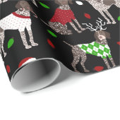 KerstDuitse Shorthaired Pointer Cadeaupapier (Rol Hoek)