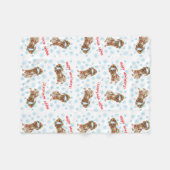 KerstDuitse Shorthaired Pointer Fleece Deken (Voorkant (Horizontaal))