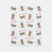 KerstDuitse Shorthaired Pointer Fleece Deken (Voorkant)