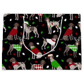 KerstDuitse Shorthaired Pointer Groot Cadeauzakje (Voorkant)