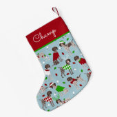 KerstDuitse Shorthaired Pointer Kleine Kerstsok (Achterkant (Hangend))