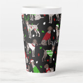 KerstDuitse Shorthaired Pointer Latte Mok (Voorkant)