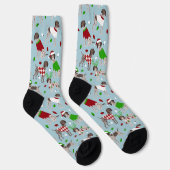 KerstDuitse Shorthaired Pointer Socks Sokken (Rechts)