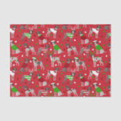 KerstDuitse Shorthaired Pointer Tissuepapier (Voorkant)